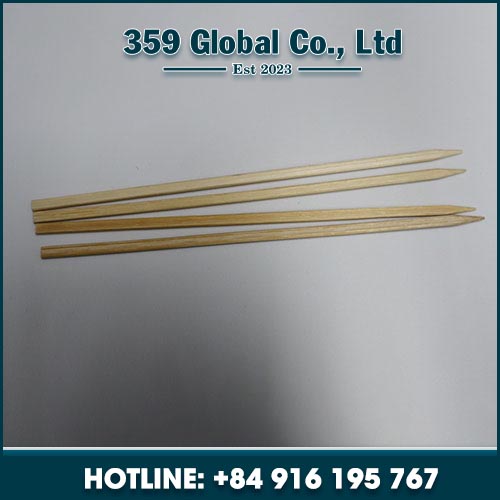 Bamboo flag skewer for BBQ grill	